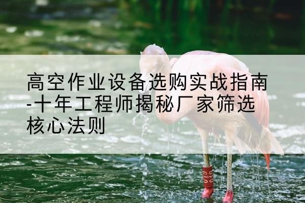 兴隆台剪叉式升降机厂家-高空作业设备选购实战指南-十年工程师揭秘厂家筛选核心法则