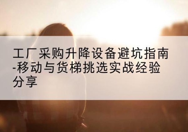 兴隆台移动式升降机怎么选-工厂采购升降设备避坑指南-移动与货梯挑选实战经验分享